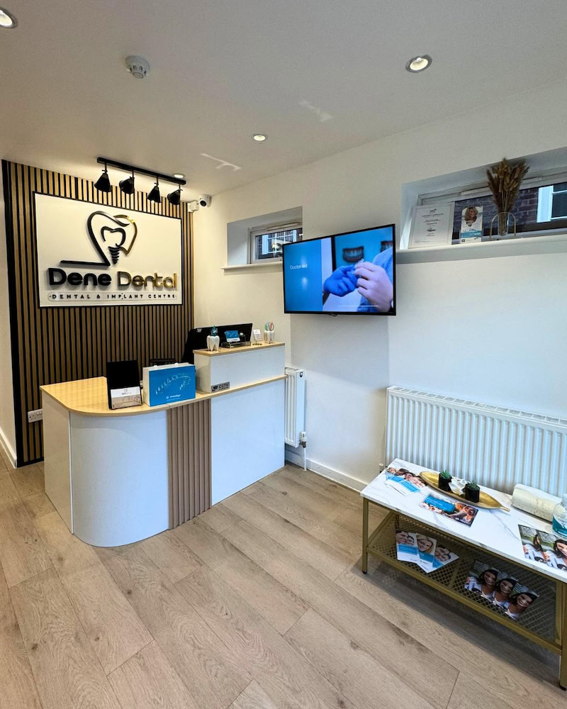reception at Dene dental and implant centre
