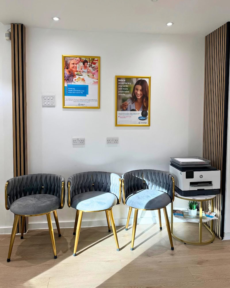 reception at Dene dental and implant centre