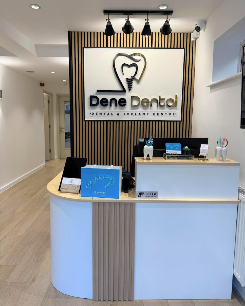 reception at Dene dental and implant centre